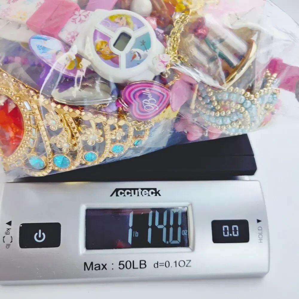 Disney Princess Mystery Kids Jewelry Bundle – 2 Pounds AS-IS Lot A3